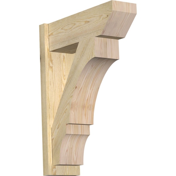 Ekena Millwork Balboa Slat Rough Sawn Outlooker, Douglas Fir, 8"W x 24"D x 32"H OUT08X24X32BOA06RDF - main